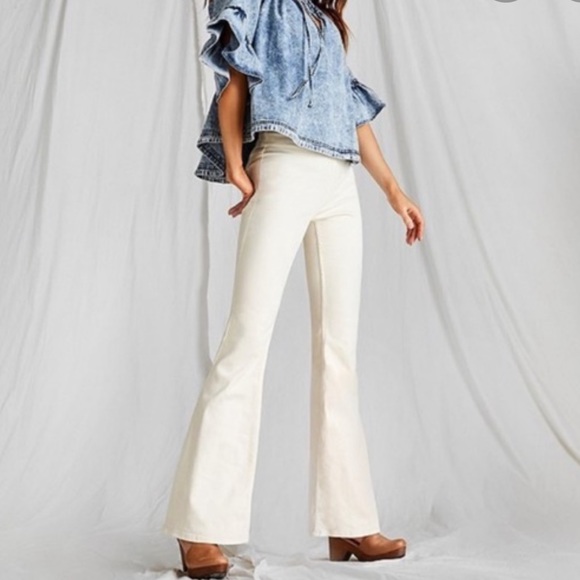 Free People Penny Pull On Flare / Ivory - Picture 2 of 3